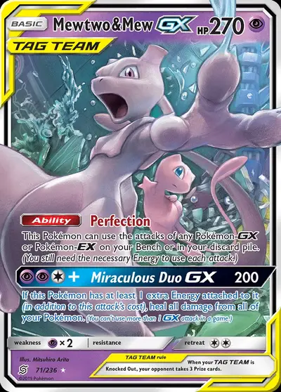 Mewtwo e Mew GX