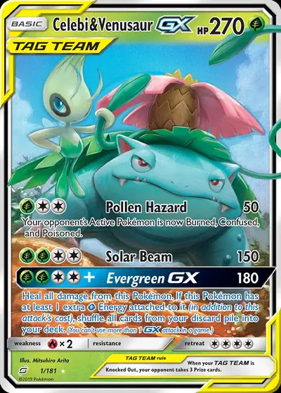 Celebi e Venusaur GX