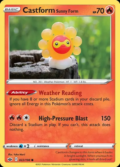 Castform Forma Sole
