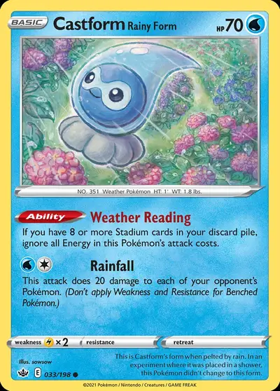 Castform Forma Pioggia