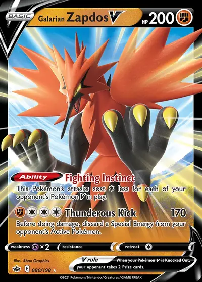 Zapdos di Galar V